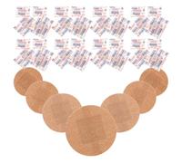 Healeved 120pcs Round Fabric Adhesive for Fingertips, Strong Adhesion Breathable Fabric Spot, for Travel and Daily Life Wound Care