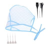 Healeved 12pcs Adjustable Hair Highlighting Cap with Holes Professional Hair Coloring Tool for Salon Home Use Includes Crochet Needle for Unique Highlights