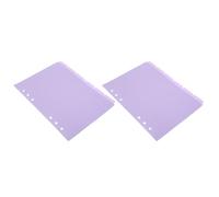 Healeved 12Pcs Binder Dividers Notebook Tab Dividers PP Material Workmanship Purple Page Markers for Daily Use with Easy to Manage Features A5 Binder Inserts