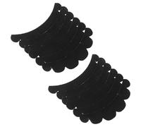 Healeved 12pcs Black Novelty Fake Beards for Men, Self Adhesive Non-woven Fabric Mustaches, Instantly Dress up Facial Hair for Halloween Performances and Masquerade Parties