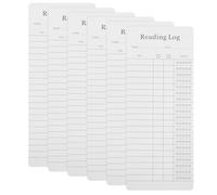 Healeved 12Pcs Bookmarks Book List Reading List Bookmark Book Club with Unique Design Coated Paper Easy to Clean Tracking Reading Progress for Teachers Students
