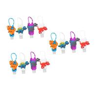 Healeved 12pcs Cartoon Silicone Cover for Hand Refillable Travel Bottles for Boys and Girls Portable Leak Design Cute Patterns Go Hygiene Random Style
