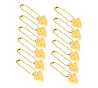 Healeved 12Pcs Cheese Keychain Pendant Charm Cute Accessories for Handbags Backpacks Car Keys Party Decorations Stylish Keychain Pendant for Women
