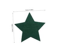 Healeved 12Pcs Christmas Star Shape Cutlery Pockets Set, Green Holiday Flatware Holders with Fork and Knife Sleeves, Reusable Christmas Table Accessories for Festive Place Settings