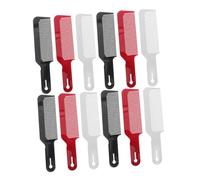 Healeved 12pcs Detangling Barber Comb for Men Women Professional Hair Cutting Styling and Salon Use Ergonomic Grip Unique Design for Smooth Hair No Pulling for Home and Salon