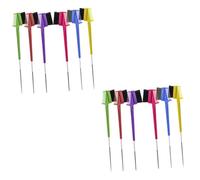 Healeved 12pcs Double-sided Eyebrow Brush and Comb for Women Portable Brow Brushes Soft Bristles for Eyebrow Shaping and Hair Dyeing
