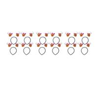 Healeved 12pcs Halloween Pumpkin Headbands with Eyeball Demon Horn and Twig Design Creepy Jack O Lantern Hair Accessories for Spooky Party Cosplay Halloween Costume Headwear
