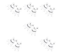 Healeved 12pcs Halloween Simulation Bone Necklace Creative Plastic Pendant Choker Chains for Indian Costume Unique Party Decoration and Gift Lightweight Halloween Bones Accessory