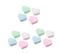 Healeved 12pcs Heart Shape Makeup Sponge Puff for Wet and Dry Use Facial Tool for All Skin Types Mixed Color Beauty Sponges for Makeup Application and Removal