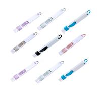 Healeved 12pcs Keyboard Brush Corner Dusting Brush Window Door Track Dustpan Multi-purpose Gap Cleaner for Home Kitchen Bathroom Use Random Color