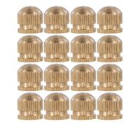 Healeved 12pcs Lamp Finials Brass Ceiling Light Nuts M6 Internal Thread Copper Floral Branch Nut Shape Golden for Floor Lamps Indoor Living Rooms