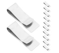 Healeved 12pcs Money Clips: Stainless Steel Money Clip Slim Cash Holder Minimalist Wallet Cards Pocket Organizer for Men Business Travel