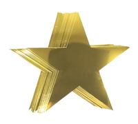 Healeved 12pcs Paper Star Decoration Stars Ornaments 3.9x3.9 Inch Chic Fashion Golden Star-shaped Suspendable DIY Crafts Wedding Decoration Ceiling Shower