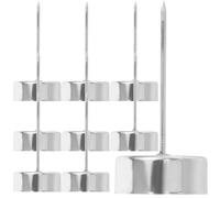 Healeved 12pcs Party Candle Holder Iron Spike Candle Cups Reusable Metal Inserts for Festive Table Decoration and Holiday Use