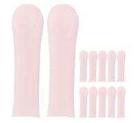 Healeved 12pcs Reusable Ear Cleaner Accessories Soft Silicone Ear Spoon Sleeves Scoops Cover Wax Removal for Teens Adults Family Health Care