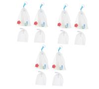 Healeved 12pcs Soap Foaming Net for Facial Cleansing Exfoliating Mesh for Enhanced Creation Soft and Washing Net for Skincare Routine