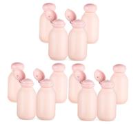 Healeved 12pcs Travel Shampoo Bottles Refillable Empty Containers for Toiletries Squeeze Lotion Bottles Tight Seal Stylish Travel Essentials