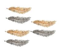 Healeved 12pcs Vintage Leaf Shaped Hair Clips Elegant Alloy Bobby for Women Stylish Hair Accessories for Daily Wear and Parties Delicate Design