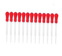 Healeved 13pcs Glass Pipette Droppers Silicone Glue Heads 12cm Laboratory Liquid Eye Droppers for School Home Experiment and Craft Use