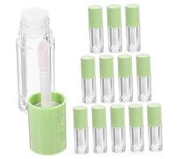 Healeved 14pcs Refillable Lip Gloss Tube Empty Plastic Containers Brush Safe for Cosmetics