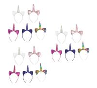 Healeved 15 Pcs Fashion Hair Hoop Unicorn Horn Hair?band Kid Glitter Hair Hoop Cute Hair Hoop Unicorn Headband Cat Ear Hair Bands