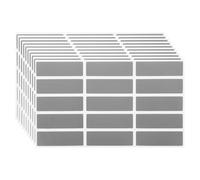 Healeved 150 Pcs Scratch Off Stickers, Scratch Off Sticker Rectangle Self-Adhesive PVC Silver, No Residue, Easy Peel, DIY for Games, Thanksgiving, and Adults