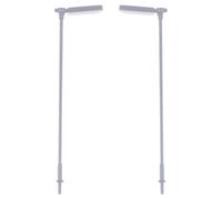 Healeved 150 Scale White Light Sand Table Props Miniature Lamp Posts for Dollhouse and Garden Decor