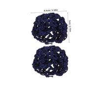 Healeved 15pcs Elastic Crochet Bun Covers for Women Strong Hold Ballet Hair Nets for Dancers Professional Nurse Bank Clerk Hair Snood for Work