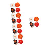 Healeved 15pcs Hawaiian Flower Hair Clips Floral Hair Accessories for Women Girls Easy to Wear Use for Weddings and Daily Style Comfortable Floral Headpiece