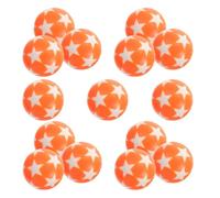Healeved 15pcs Orange Plastic Replaceable Table Soccer Balls for Adult Foosball Tabletop Soccer Game Machine, Not Easily Broken Or Deformed, for Football Birthday Decorations and Game