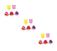 Healeved 15pcs Refillable Travel Bottles Fruit Shape Portable Liquid Containers for Shampoo Lotion Shower Gel Squeezable Travel Accessories Random Color