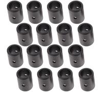 Healeved 16pcs Black Pvc Foosball Table Rod Caps Replacement End Covers for Table Football Machine Sticks, Easy to Use Foosball Games Accessories for Replacing Lost Or Worn Plugs