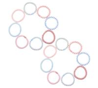 Healeved 16pcs Boho Soft Hair Ties for Women, No Damage Braided Ponytail Holders with Secure Hold and Comfortable All-day Wear, Suitable for Thick and Curly Hair, for Daily Commutes