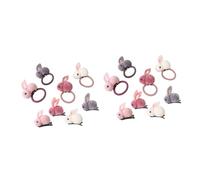 Healeved 16pcs Hair Accessories Elastic Stretch Hair Ties Clips for Boy Girl Cute Cartoon Ponytail Holders Random Colors for Everyday Wear and Stylish Outfits