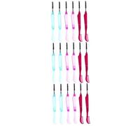 Healeved 18pcs Folding Eyebrow and Eyelash Combs for Makeup Portable Eyelash Separator and Brow Brush for Grooming Lashes and Shaping Brows Easy to