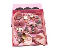 Healeved 18pcs Girls World Styling Headwear Set Hairpin Boys and Girls Headwear Hairpin Decorative Box for Year Old Gifts