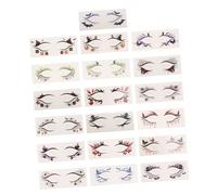 Healeved 19pcs Halloween Eye Tattoo Stickers for Women Masquerade Party Eyeliner Decals with Bat Pumpkin Spider Web Designs Gentle Sensitive Skin Easy to Remove Cosplay Accessories