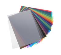 Healeved 19pcs Pvc Plastic LED Diffuser Sheet Light Correction Film for Spotlight and Dj Events, Reducing Glare for Theater and Product Photography Use