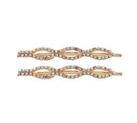 Healeved 1pair Rhinestones Barrette Hair Pin for Women and Girls Shiny Bobby Delicate Ab Rhinestones for Various Hairstyles and Occasions Elegant Hair Accessories