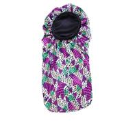 Healeved 1pc Head Towel Sleeping Baggy Cap Silk Sleep Cap Miss Fruit Headband Mothers Bandanas Fluffy Hats for Women Silk Shower Caps Girl Sleeping Cap Satin Purple