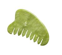 Healeved 1PC Jade Gua Massage Comb Natural Scraping Tool for Scalp Body Enhances Blood Flow Reduces Stress for Family Friends Relaxation Random Color