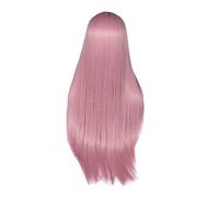 Healeved 1pc Pastel Straight Wig for Women Natural Synthetic Hairpiece Cap for Daily Wear Parties Halloween and Cosplay