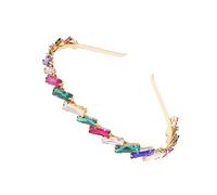 Healeved 1pc Rhinestone Headband for Women Simple Alloy Hair Accessory for Daily Use and Special Occasions Chic Design Vibrant Colors and Fashionable Headwear