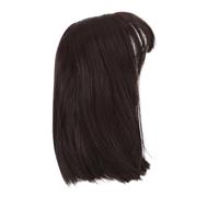 Healeved 1pc Short Straight Wig with Neat for Women Natural Looking Hairpiece Fashionable Daily Wig Air Headpiece
