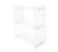 Healeved 1pc Transparent Stand Rack for Nail Polish Display Organizer for Home Retail Use Makeup Holder Easy Access to Nail Care Products