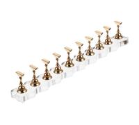 Healeved 1set Creative Nail Holder Stand Nail Display Rack for Manicure Practice Convenient and Base