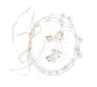 Healeved 1set Elegant Flower Hair Band for Brides Handmade Floral Headdress Accessories for Weddings Photo Shoots Cosplay Lightweight Comfortable Design for Special Occasions