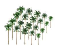Healeved 1set Miniature Artificial Palm Tree Models Plastic Tropical Palms for Diorama Supplies Micro Landscape Office Garden Decor Realistic Simulation for Scenic Craft and Fish Tank