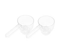 Healeved 2 Pack Measuring Scoops Funnel Graduations for Shampoo Body Wash Leak Proof Design Compact for Travel