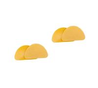 Healeved 2 Pairs Protector Exercise Stickers Nail Stickers Sole Sticker Shoe Sole Non-Slip Sticker Sole Patch Nonslip Shoes Sticker Nonslip Shoe Pad Sneaker Mat Shoe Grip Insole Sole Yellow